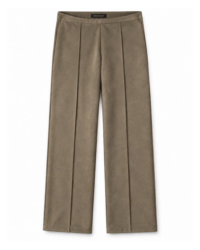 Haki Geniş Paça Pantolon